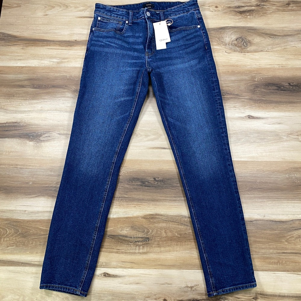 Quince Jeans Mens 32x32  Organic Cotton Warren Stretch Straight Dusk Blue